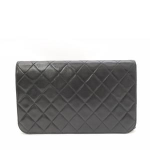 Chanel Chain Push Matrassel Lambskin Bag Lock Black Shoulder